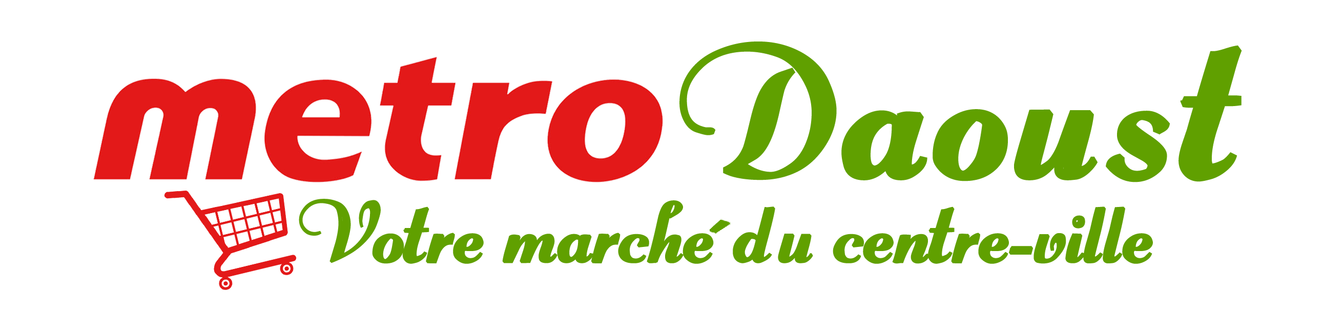 Logo Metro Daoust Logo Contour Blanc